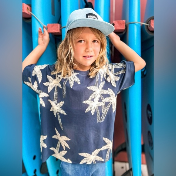 Kids Cotton Oversized Palm T-shirt - Picture 1 of 4